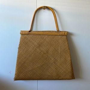 Vintage Oversized straw weave Bag